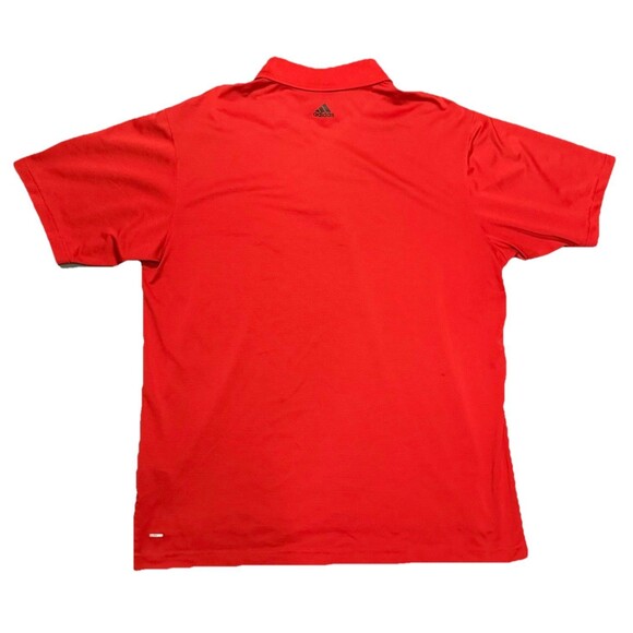 Adidas Climalite Men Polo Shirt Red Short Sleeve Collared Golf Light Size Large - Picture 6 of 10
